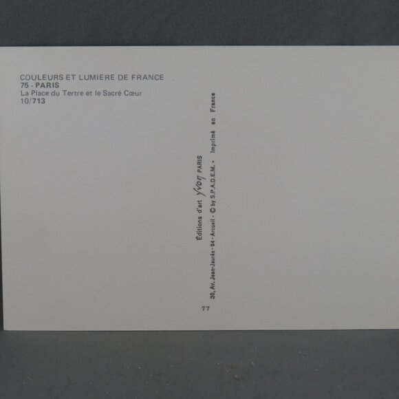 Vintage Postcard - The Sacred Heart Basilica Paris - Yvon Paris - Picture 2 of 4